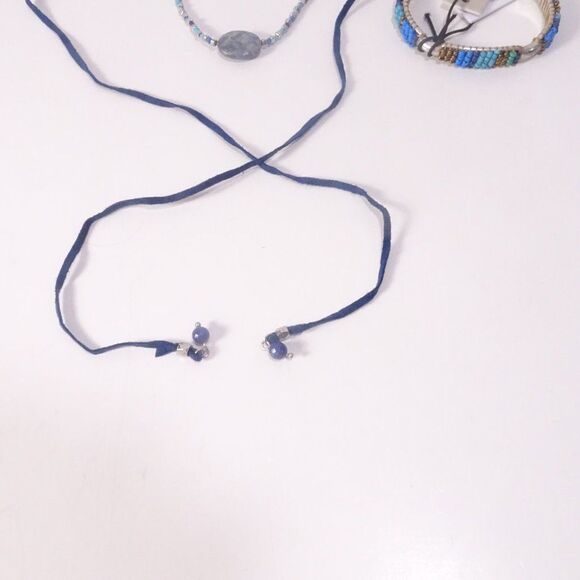 Nordstrom Treasure and bond Stone Choker Beaded Cuff Bracelet NWT 90 - Picture 2 of 9